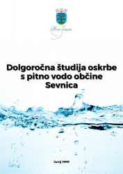 naslovnica_Dolgoročna študija oskrbe s pitno vodo občine Sevnica