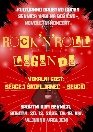 Plakat za koncert Godbe Sevnica