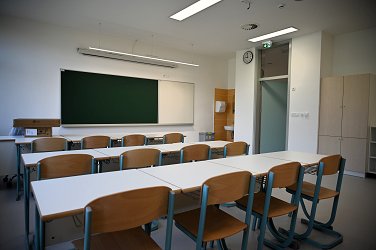 Na fotografiji je predmetna učilnica v novi šoli 