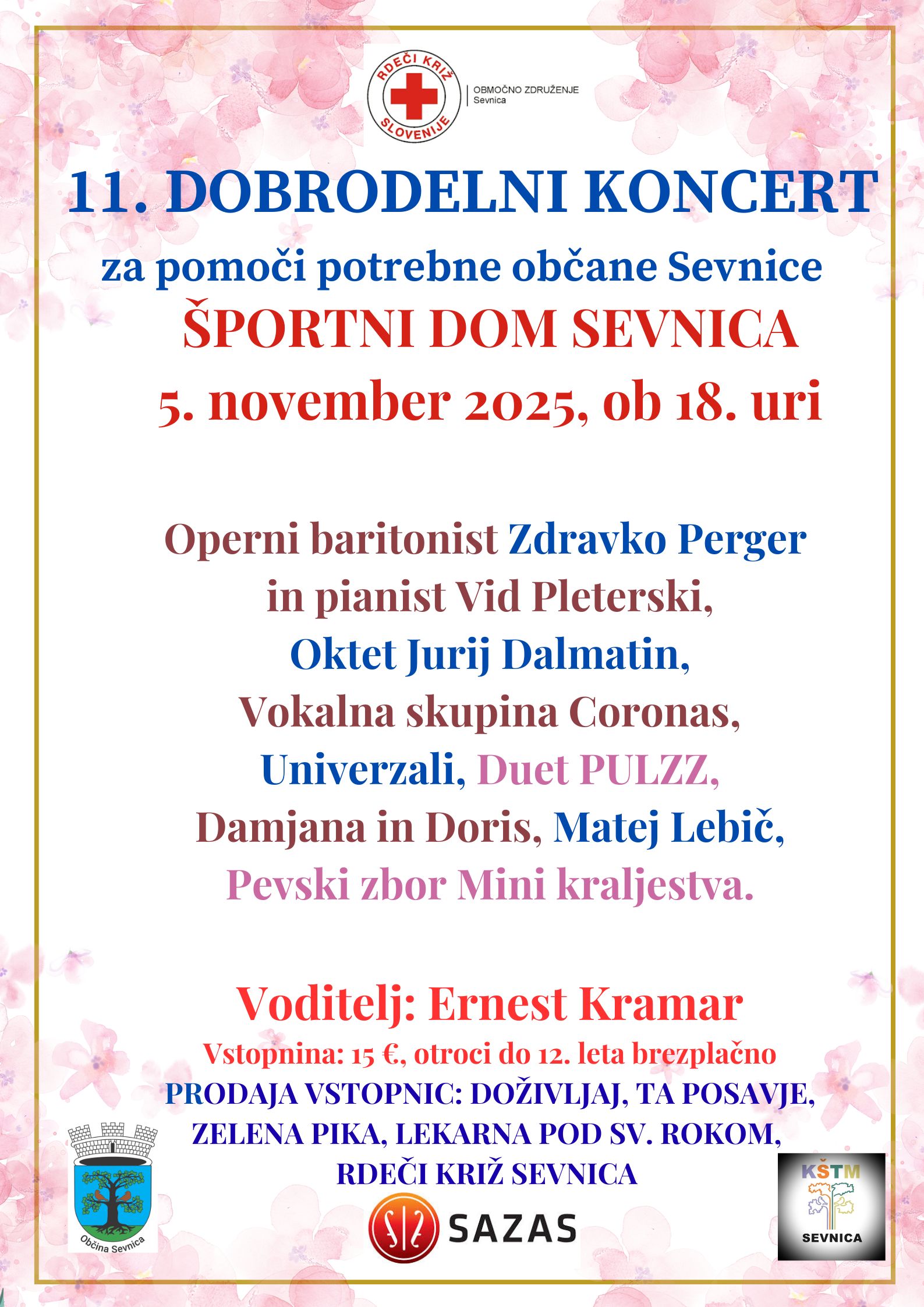 Vabilo na koncert OZRK Sevnica 2025