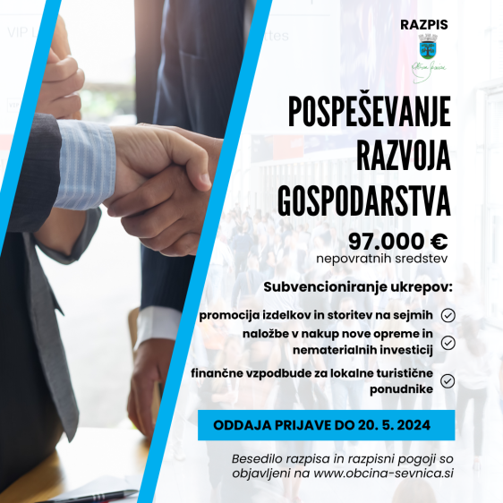 Razpis za gospodarstvo 2024_plakat s ključnimi info