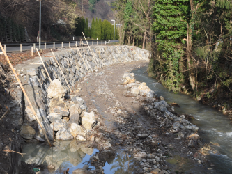 Urejanje struga potoka Sevnična