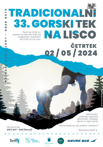 plakat Gorski tek na Lisco 2024